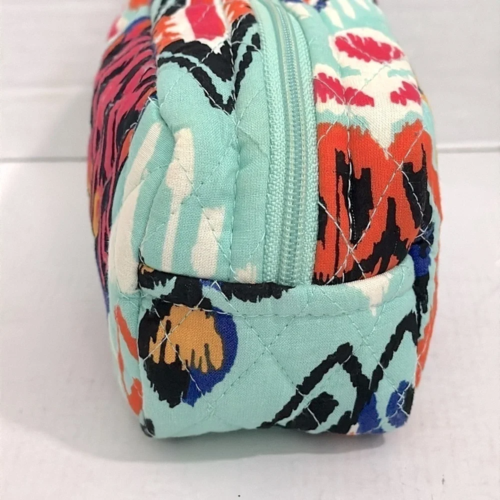 Vera Bradley Medium Cosmetic Bag Pueblo Cotton Pattern Travel - EUC